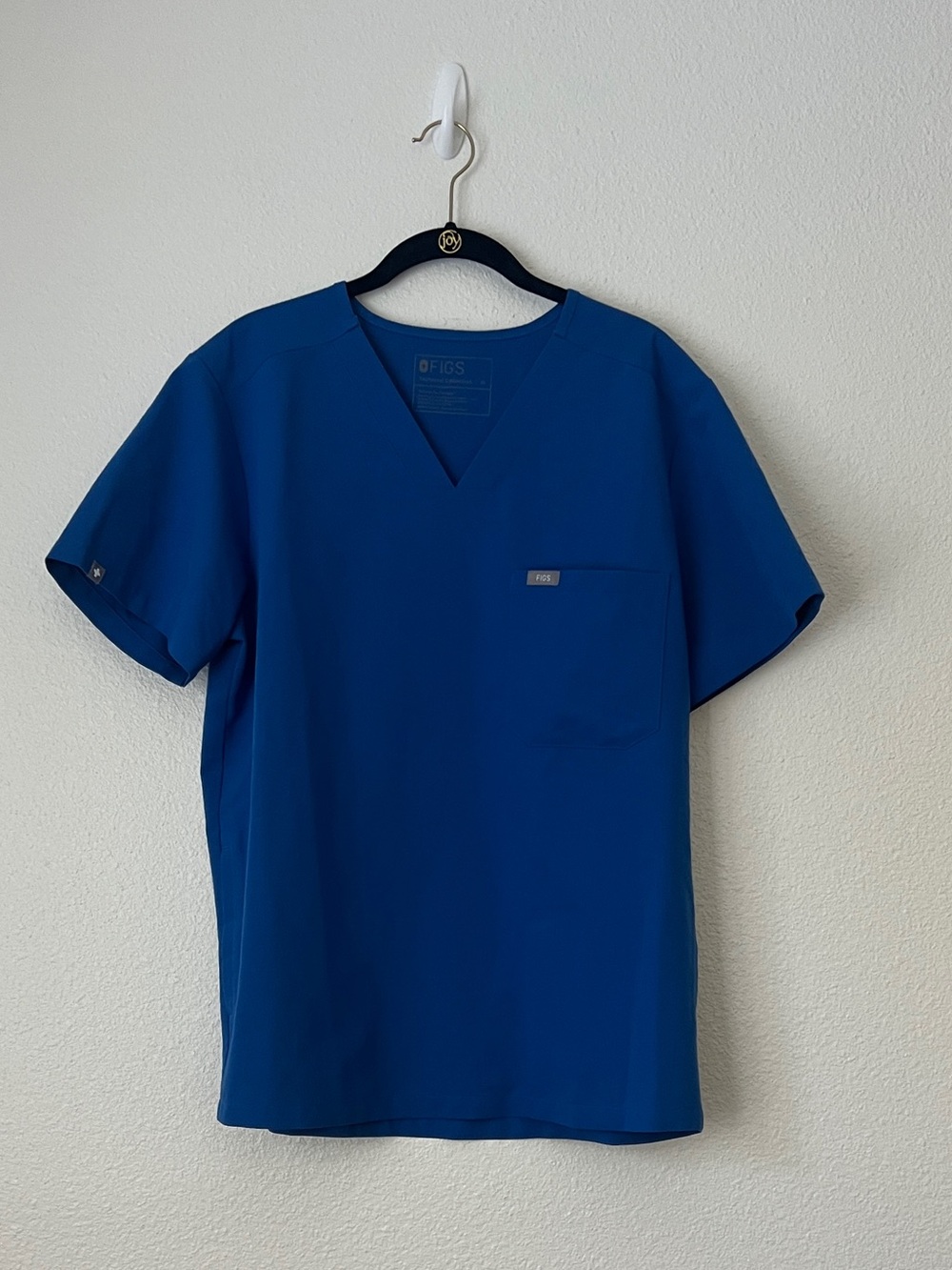 FIGS Men's Chisec 3-Pocket Scrub Top Royal Blue V-Neck Size M Style TM3000